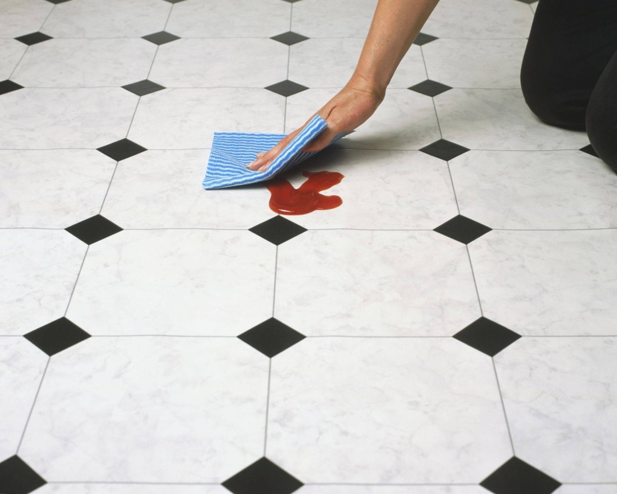 Линолеум под плитку