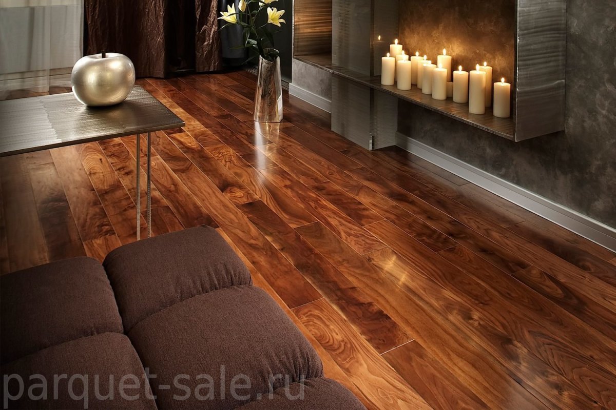 Пол орех в интерьере