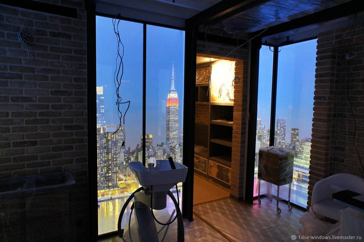 Имитация панорамного окна