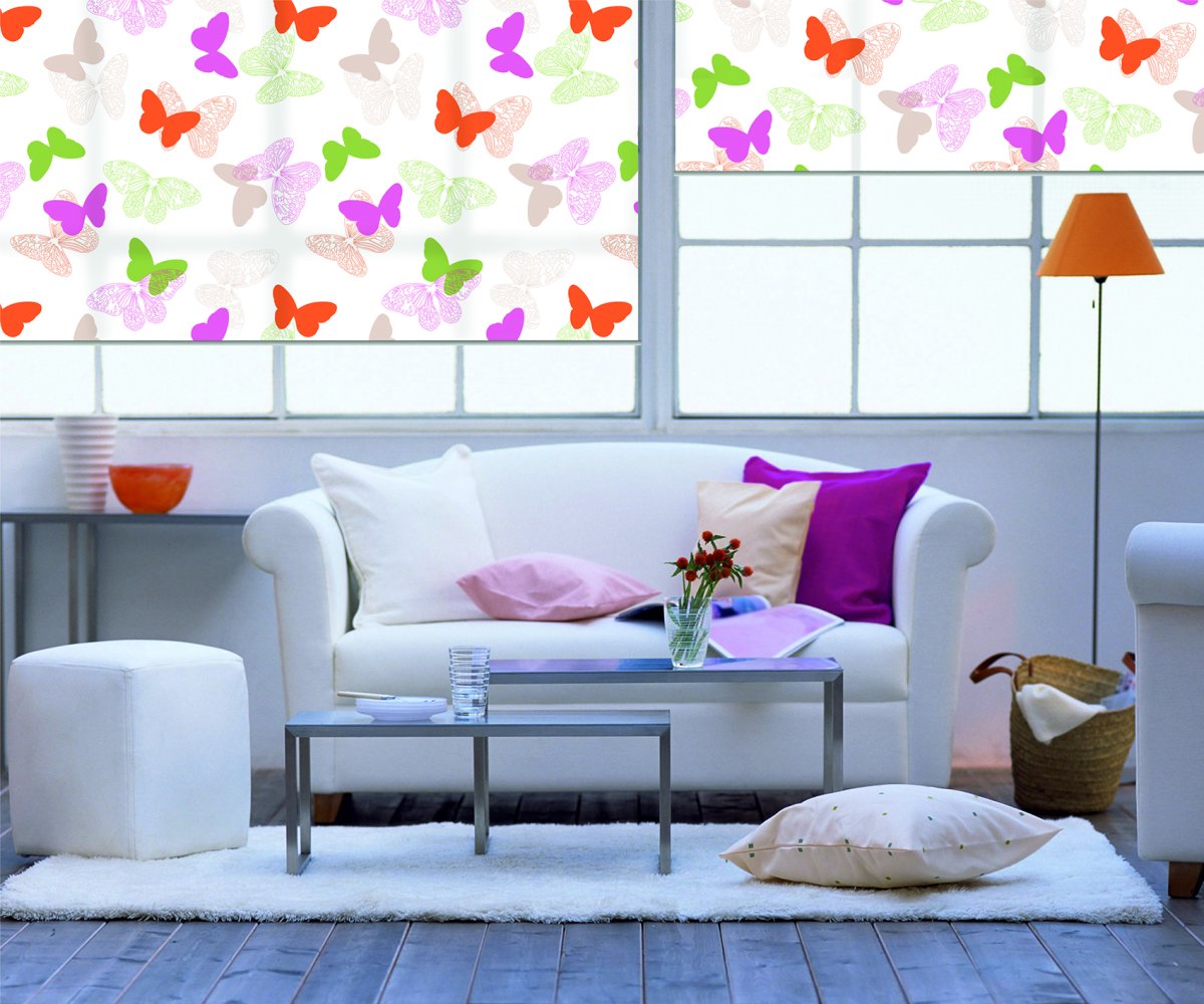 Рулонные шторы цветные