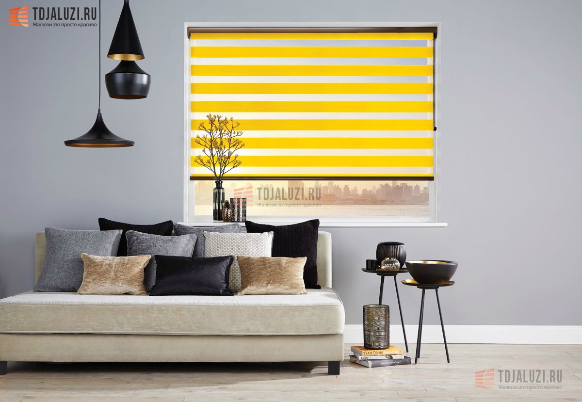 Штора рулонная день-ночь 100x175