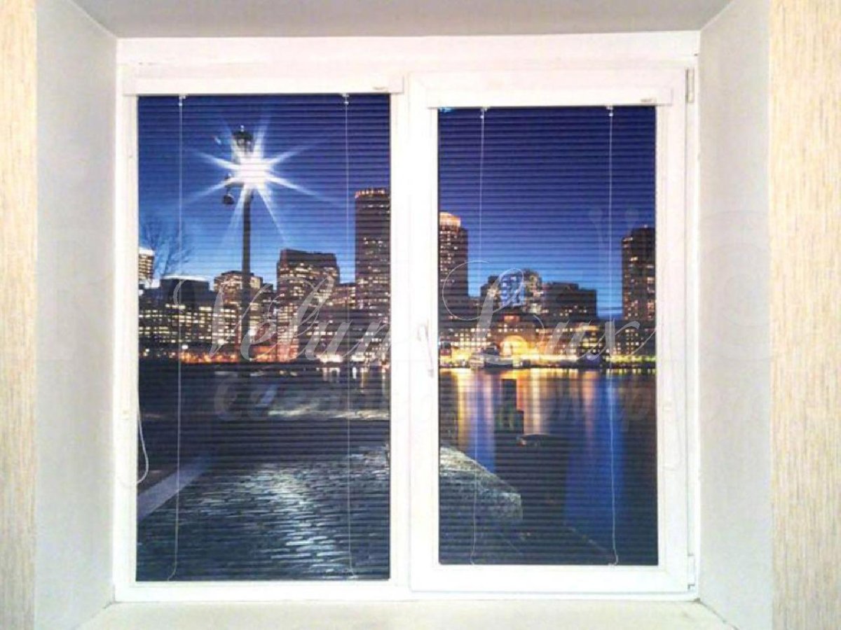 Жалюзи с рисунком на пластиковые окна