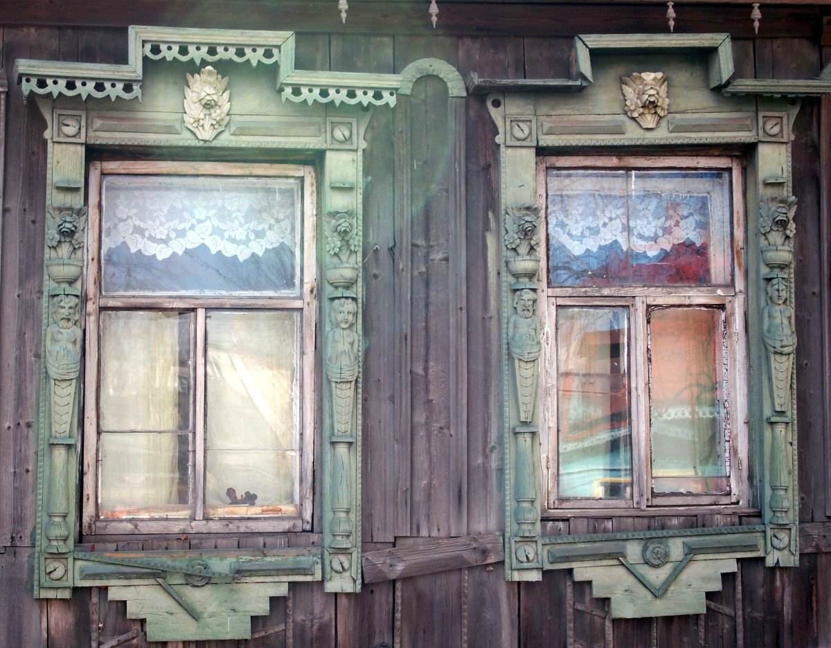 Окна с наличниками картины художников