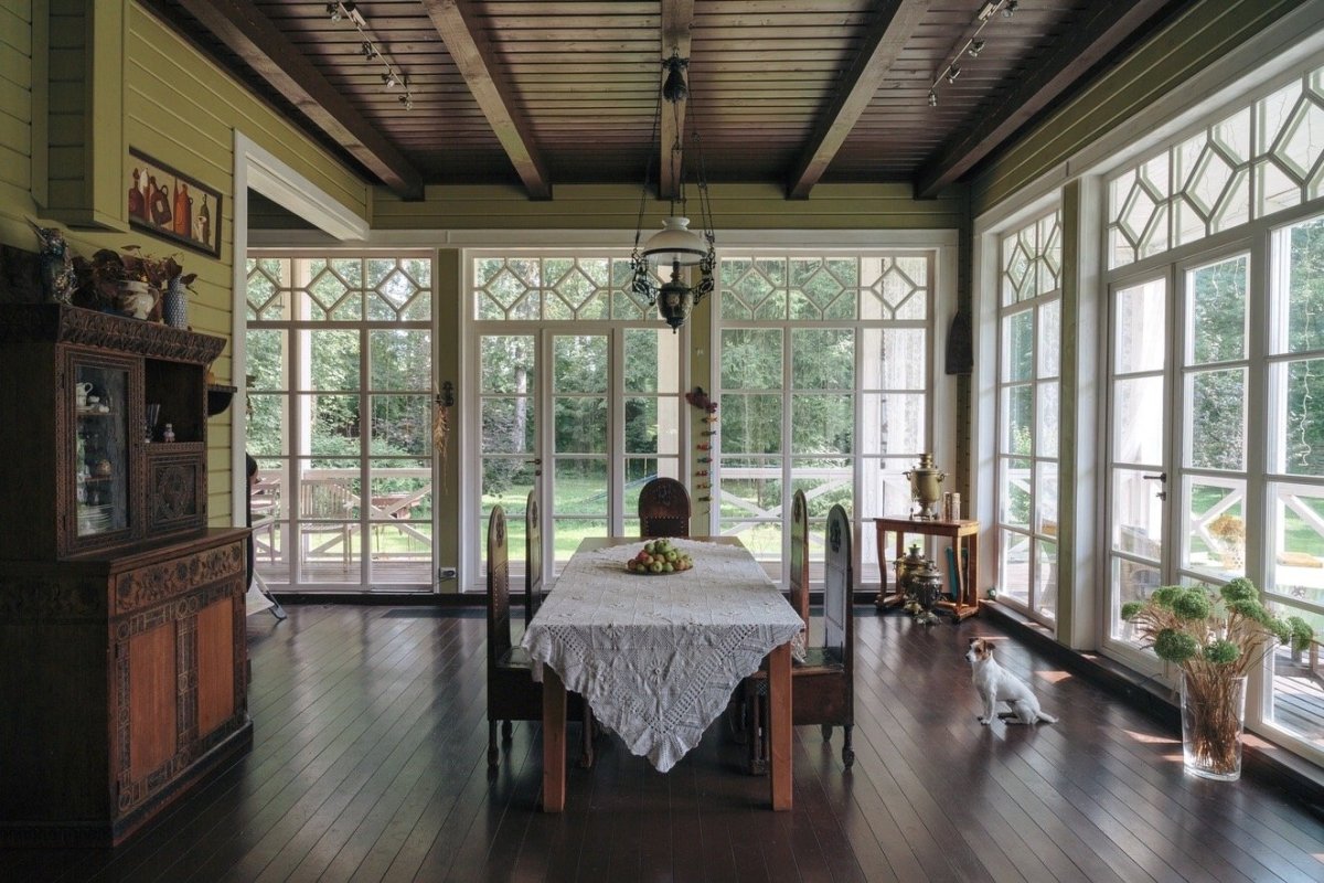 Веранда застекленная старинный стиль