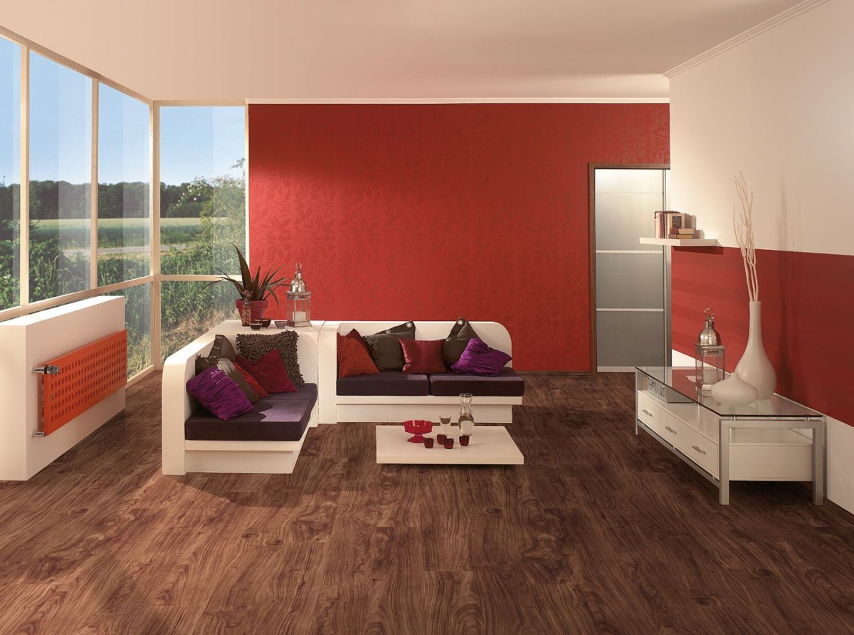 Ламинат вишня в интерьере