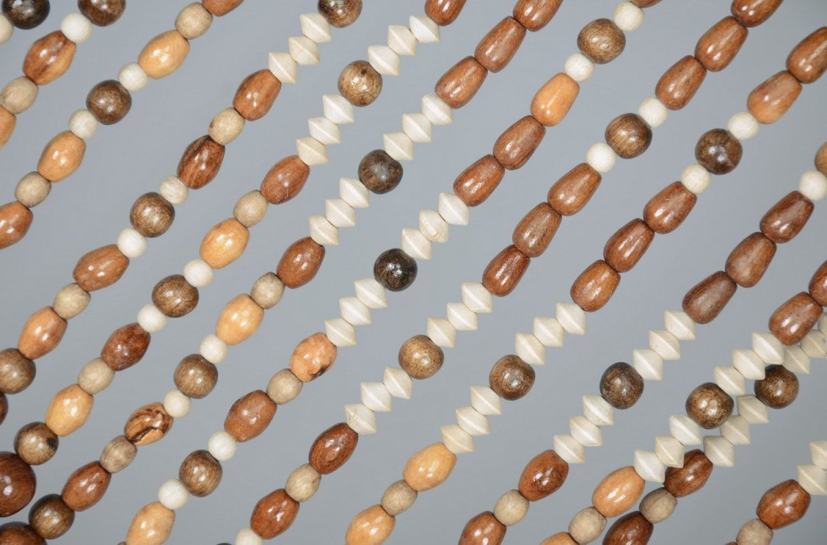 Штора из деревянных бусин 90х2000 Березка