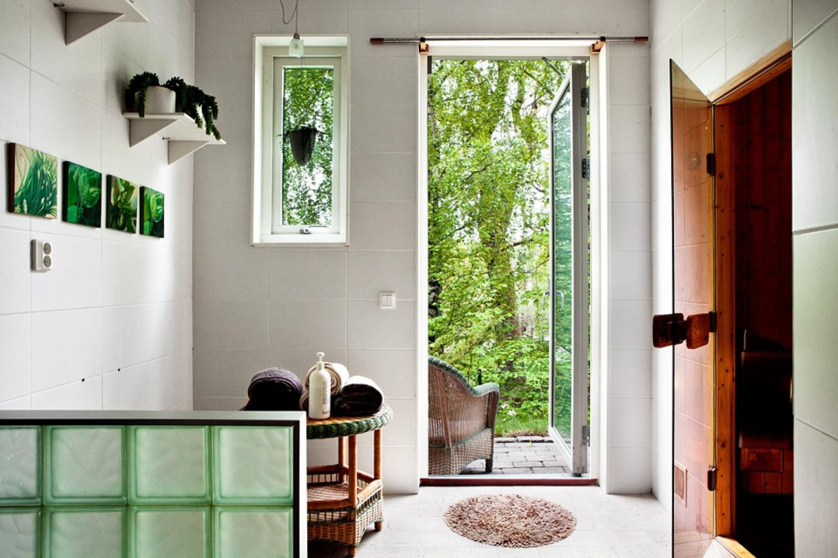 Стеклоблок окно