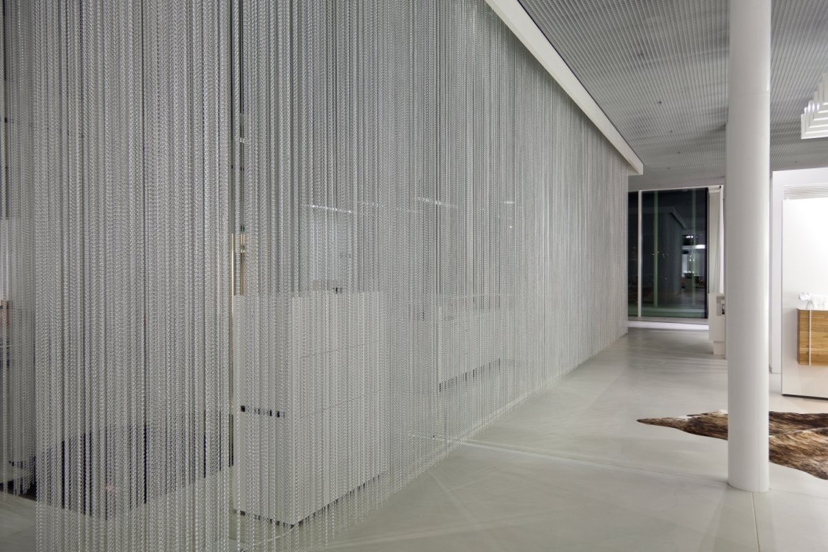 Перегородка из веревок для зонирования