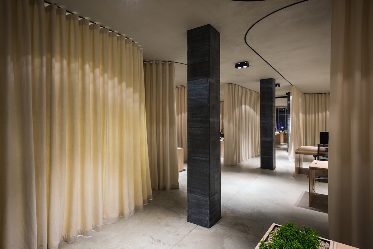 Тканевые перегородки для зонирования пространства