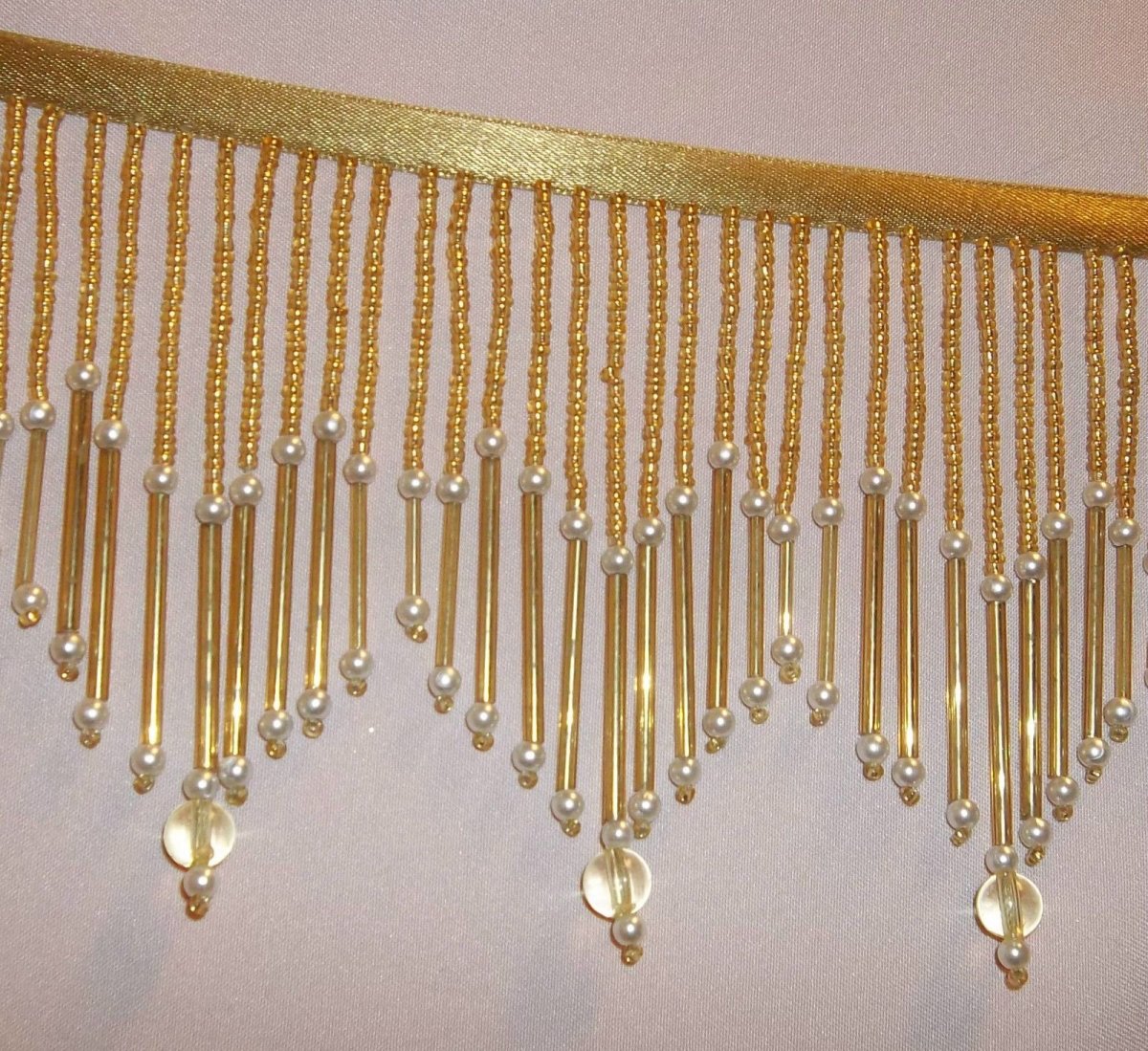 Бахрома из бисера в декоре