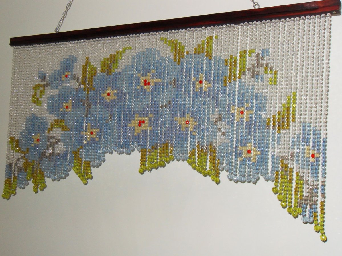 Шторки из бисера