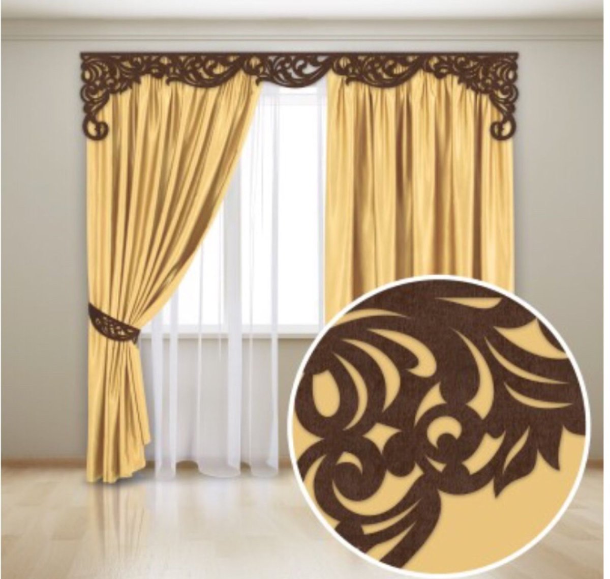 Ажурный ламбрекен