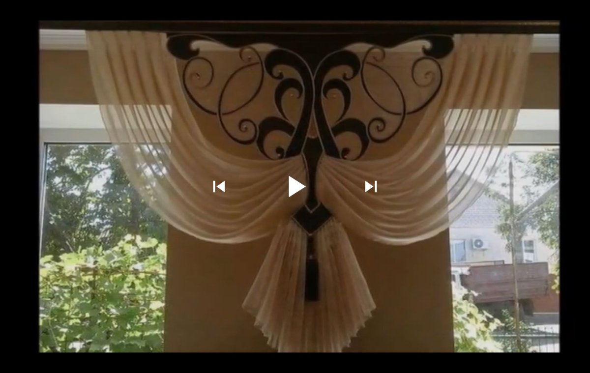 Украшения штор ламбрекеном