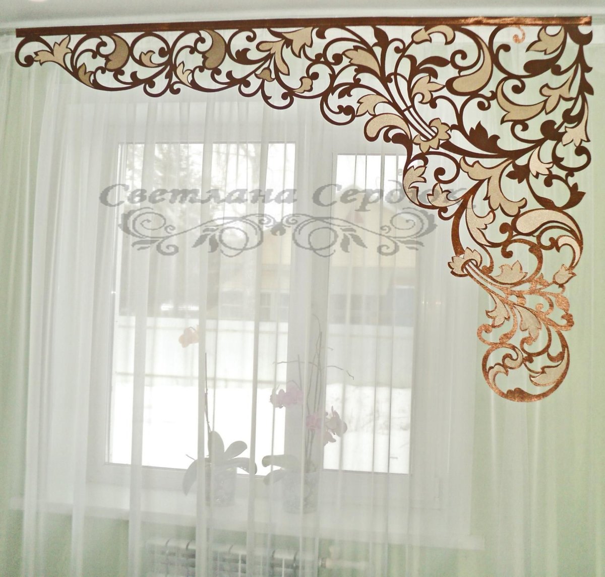 Резные ажурные ламбрекены