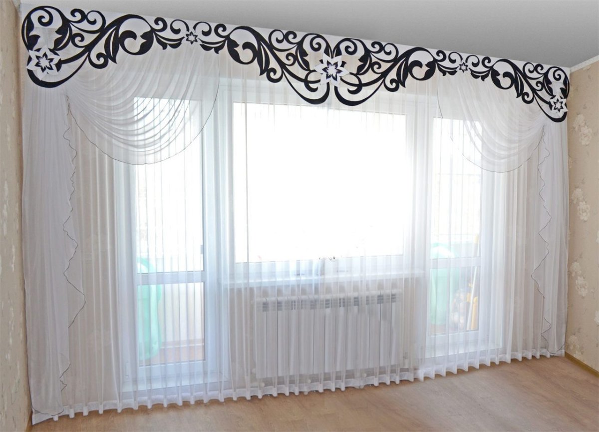 Тюль занавеска Mesh embroiddery Curtain 140*260 модель gzg134-3 Royal Union