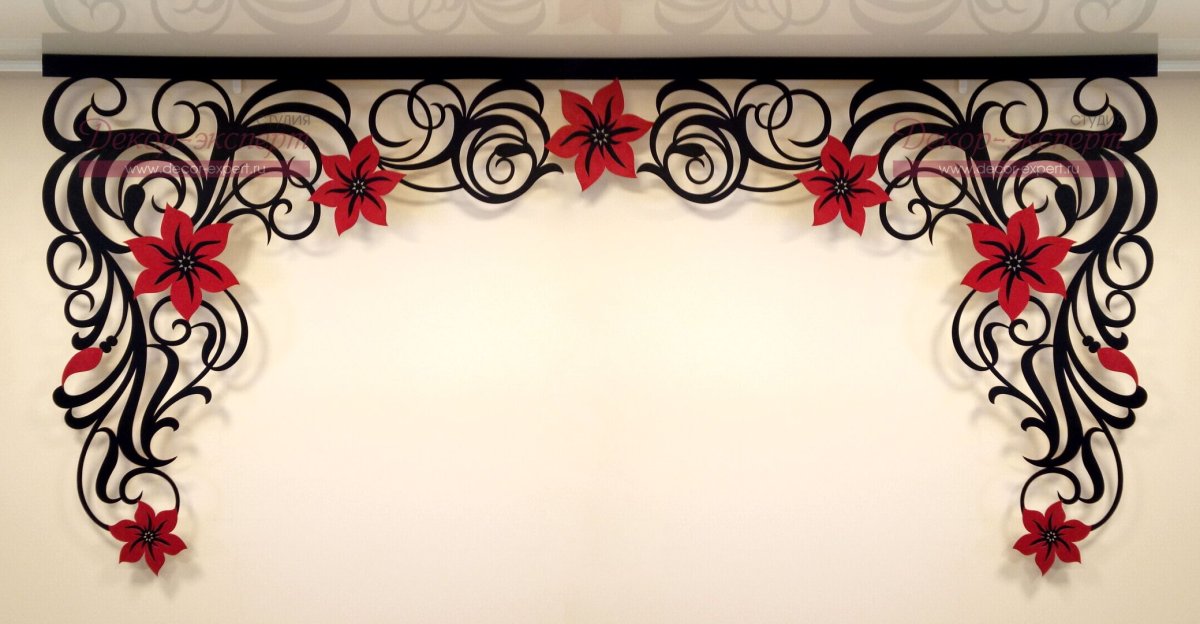 Студия декор эксперт ажурные ламбрекены