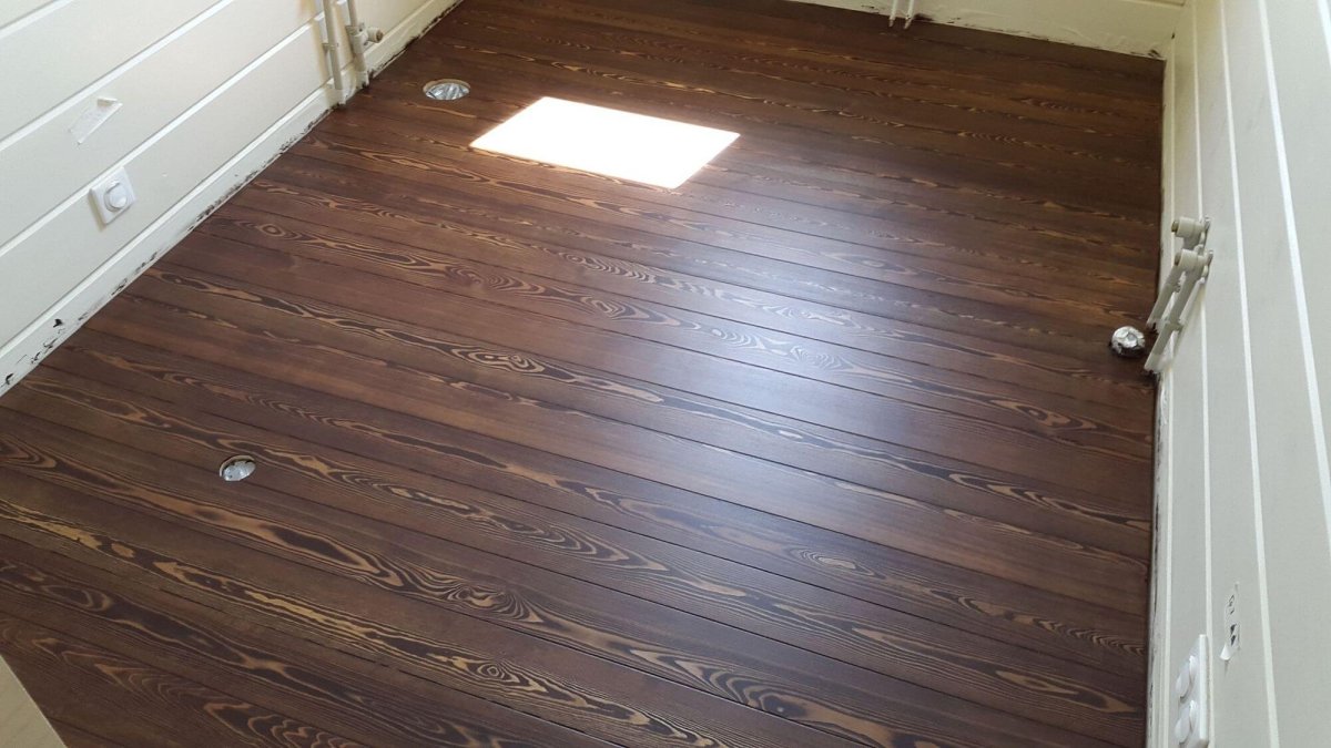 Пол из шпунтованной доски