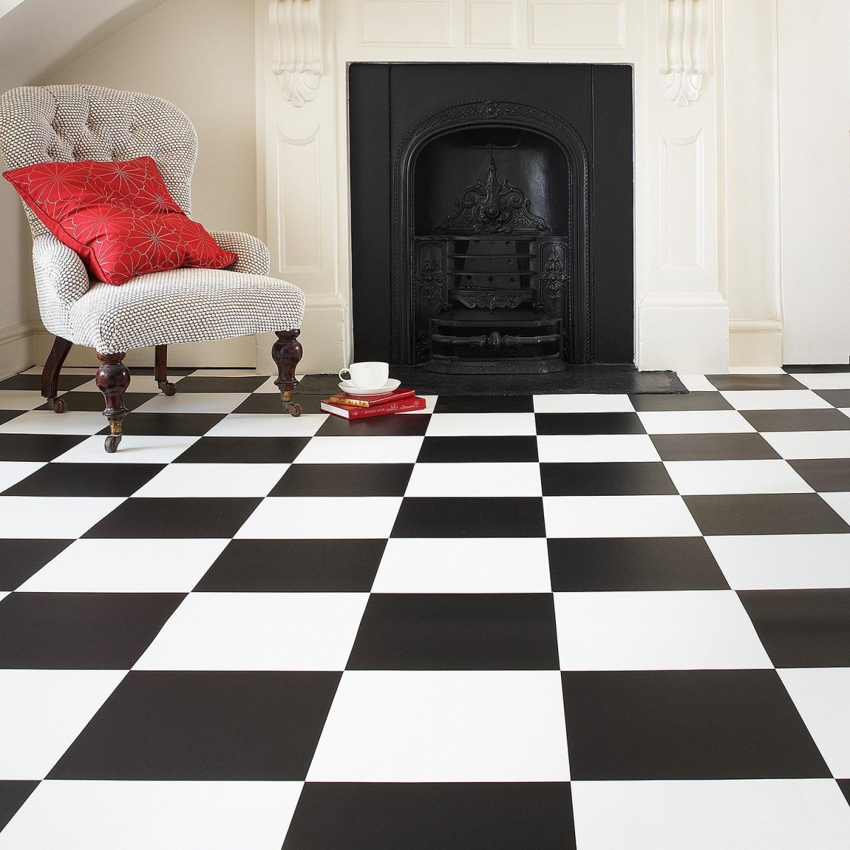 Таркетт линолеум шахматная клетка