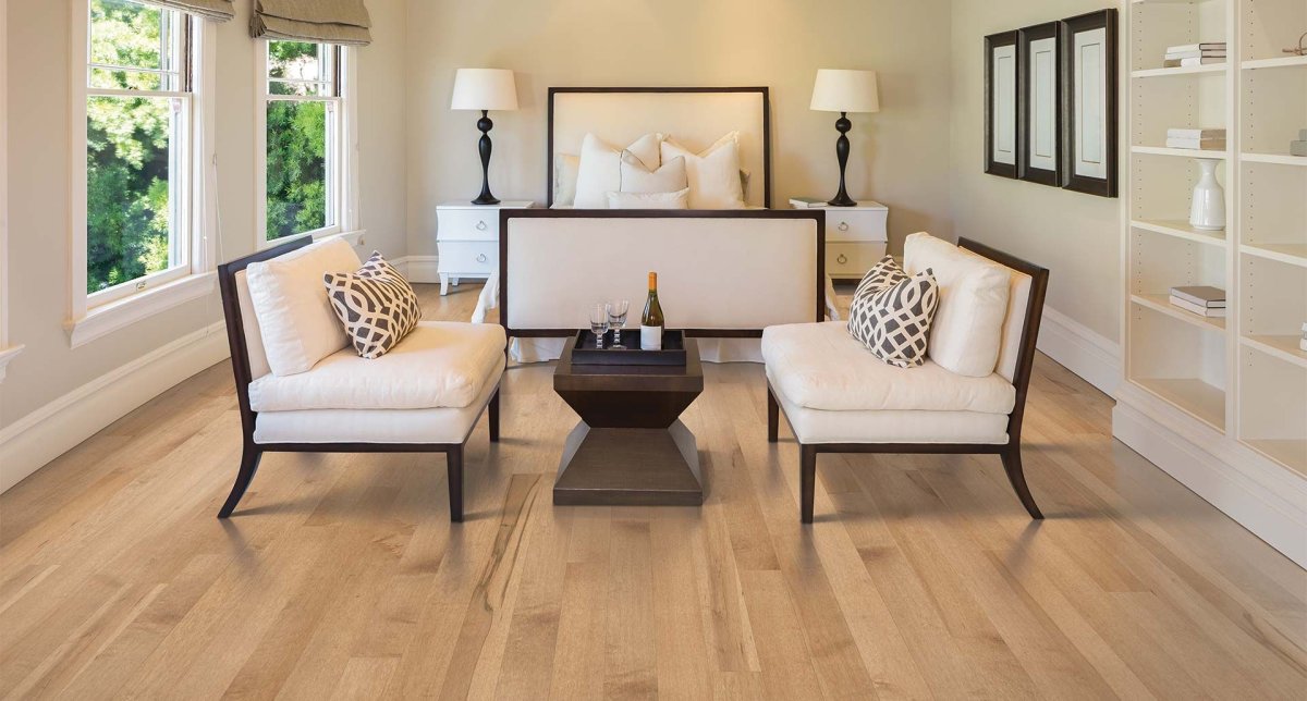 Рыжий паркет в интерьере