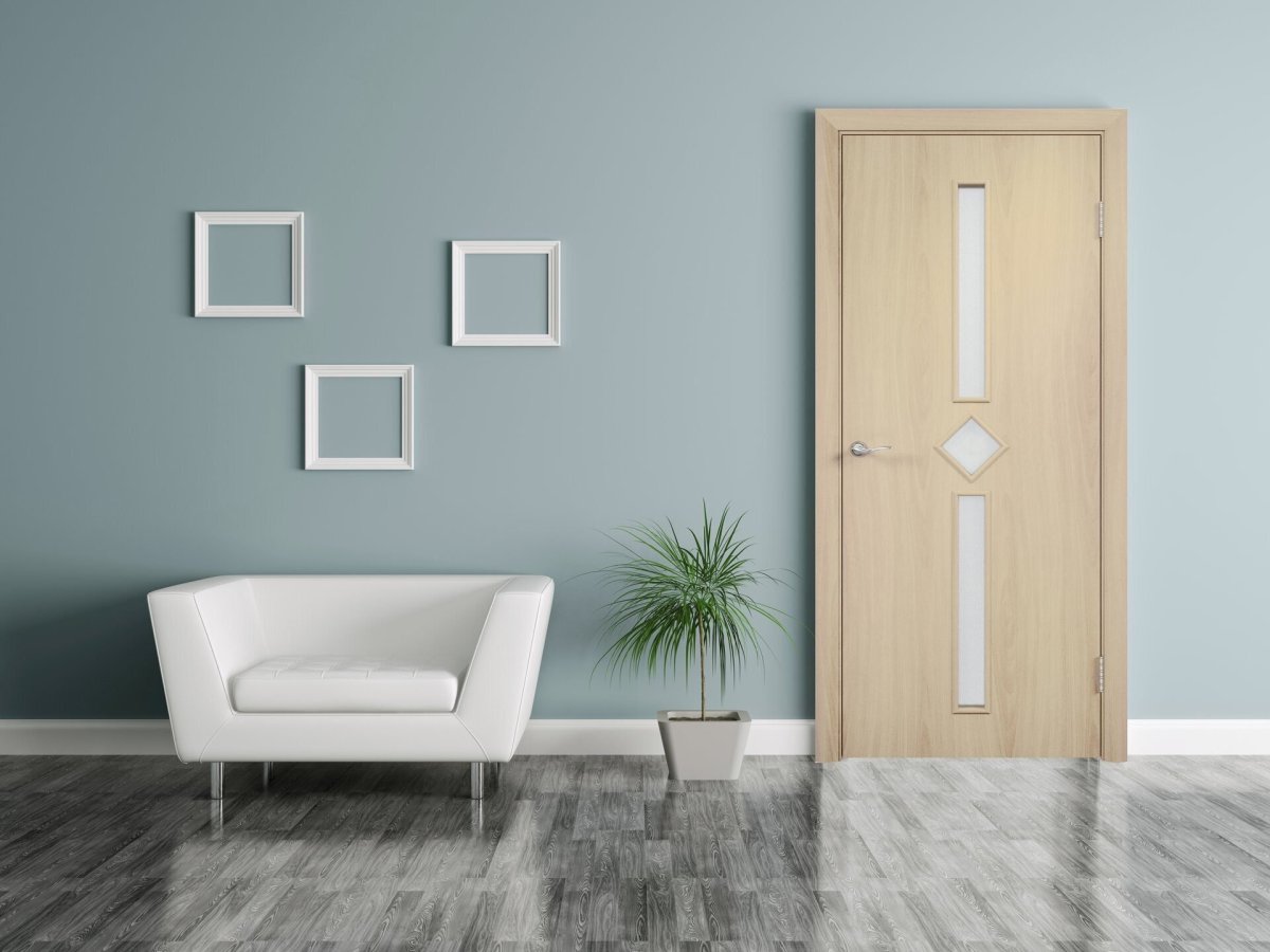 Интерьер с полом Миланский орех