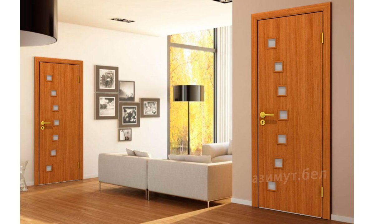 Межкомнатные двери Миланский орех в интерьере