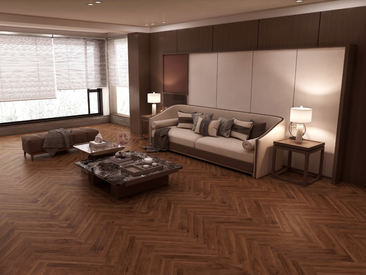 Kronparket Herringbone орех Леман