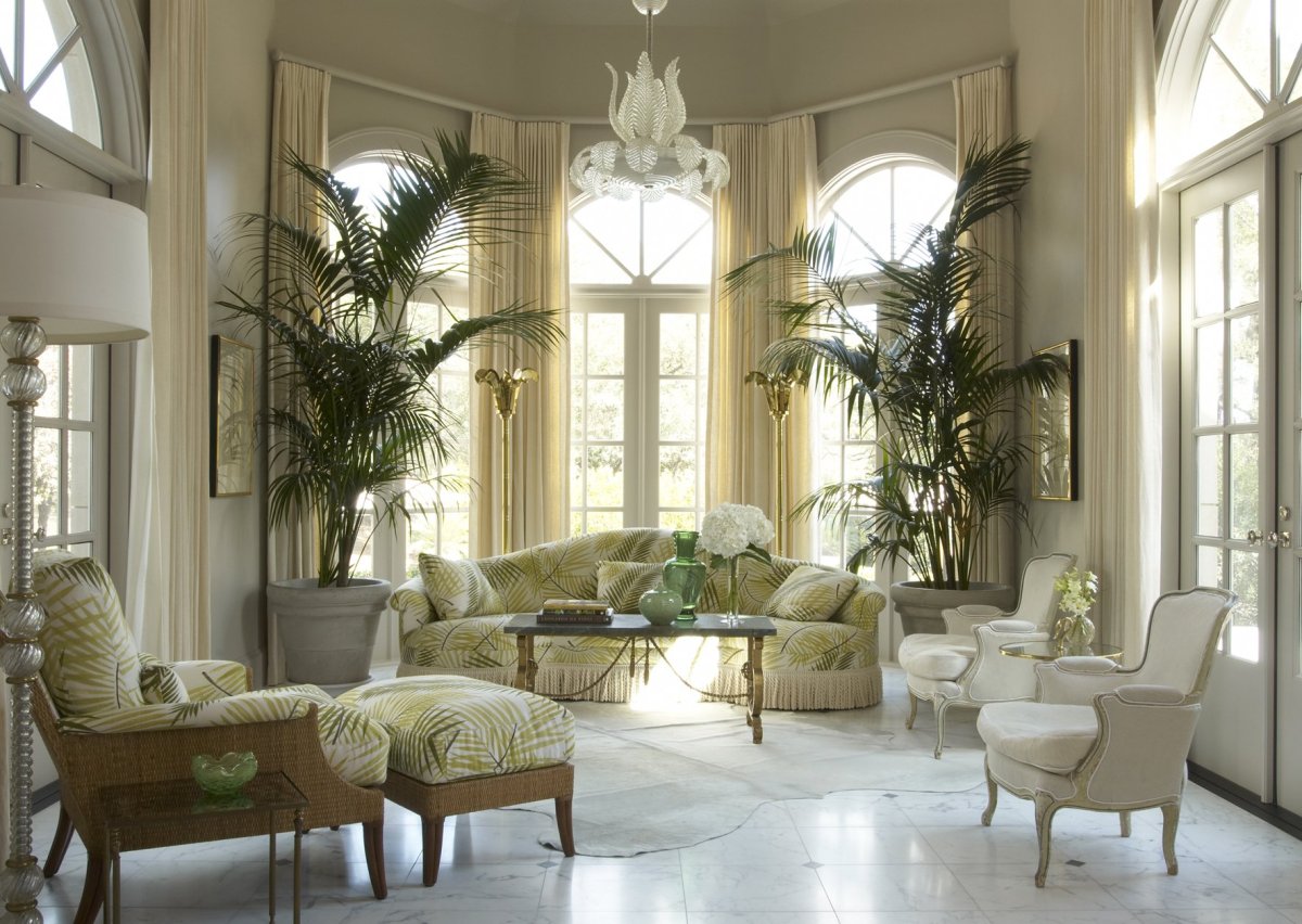 Растения в классическом интерьере