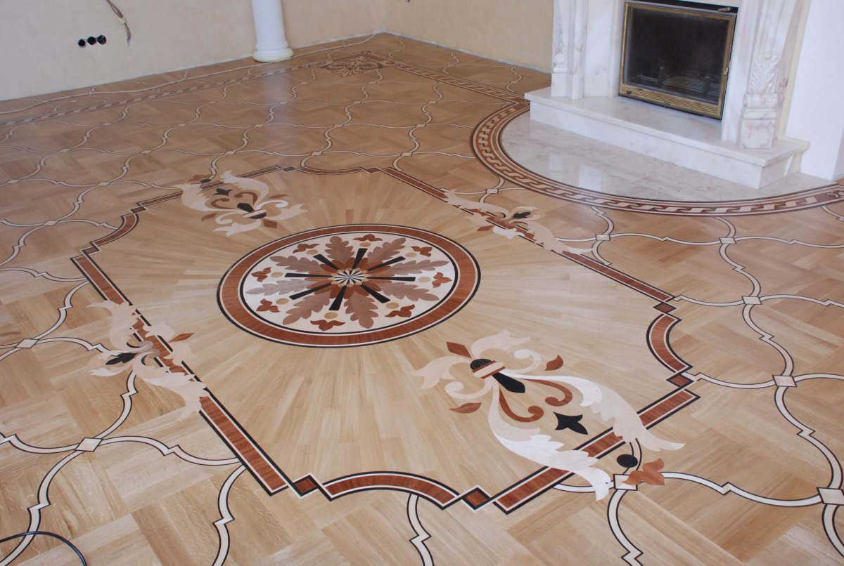 Укладка художественного паркета
