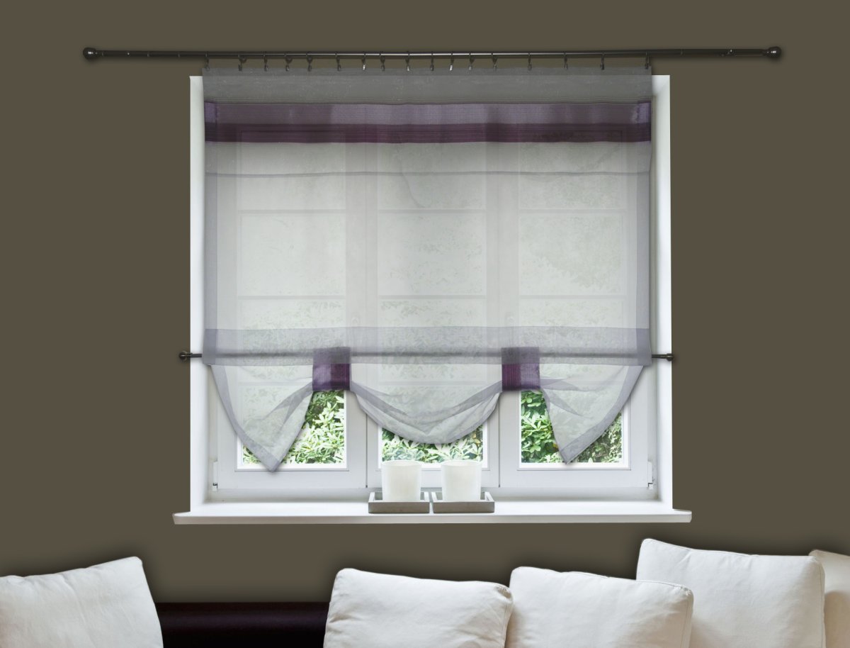 Римская штора на трехстворчатое окно