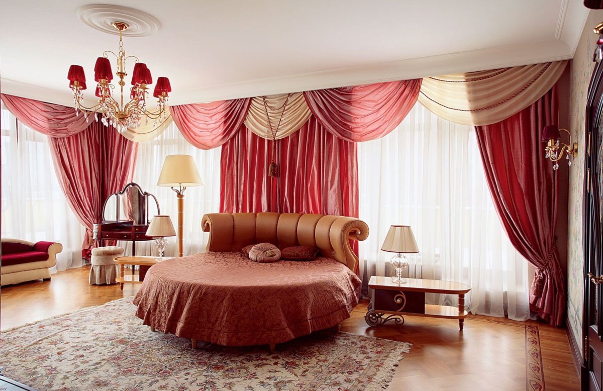 Красивые шторы в спальню