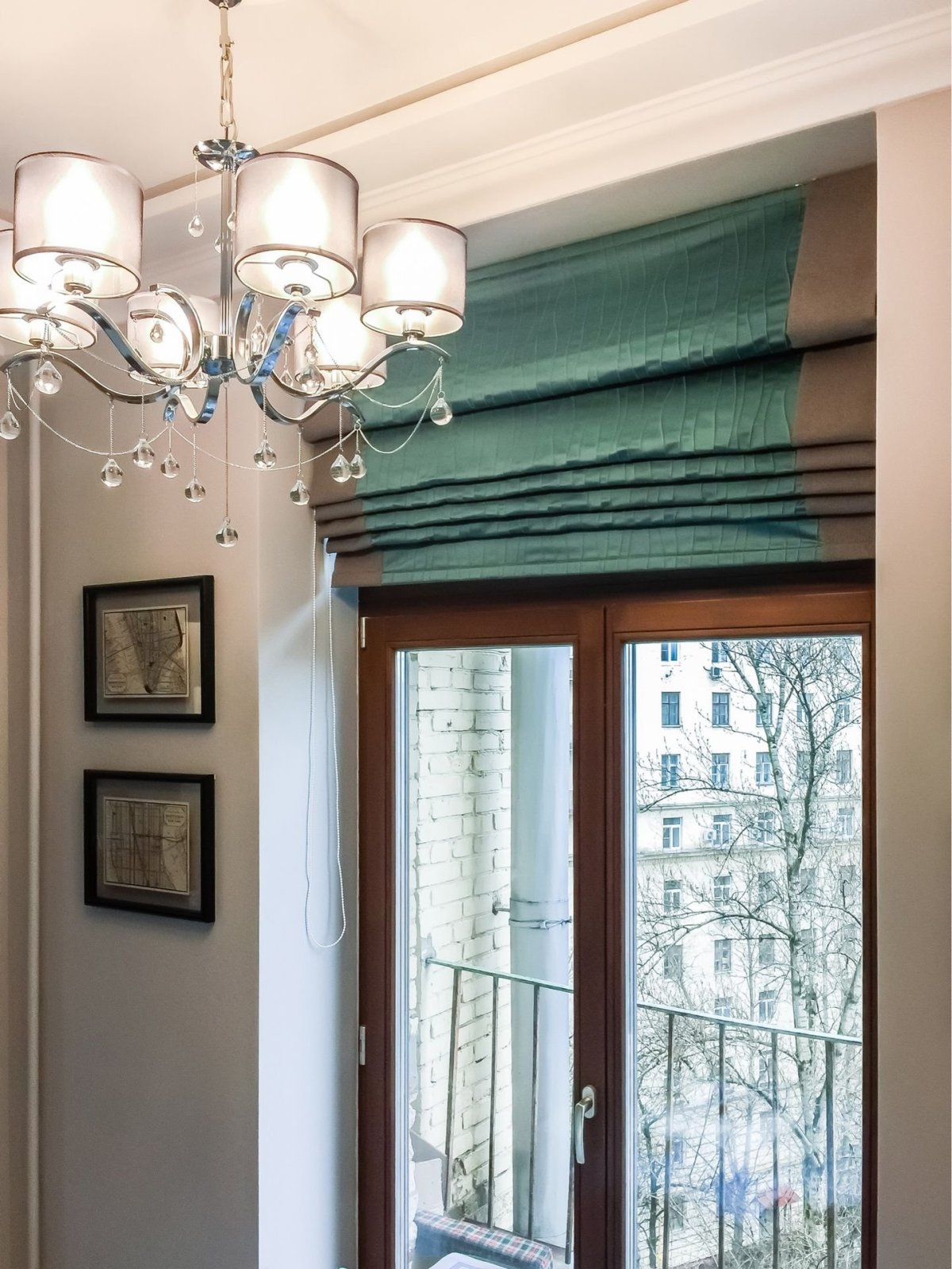 Римская штора на дверной проем