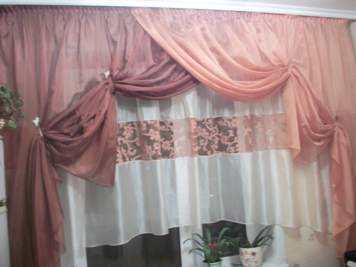 Драпировка тюли магнитами