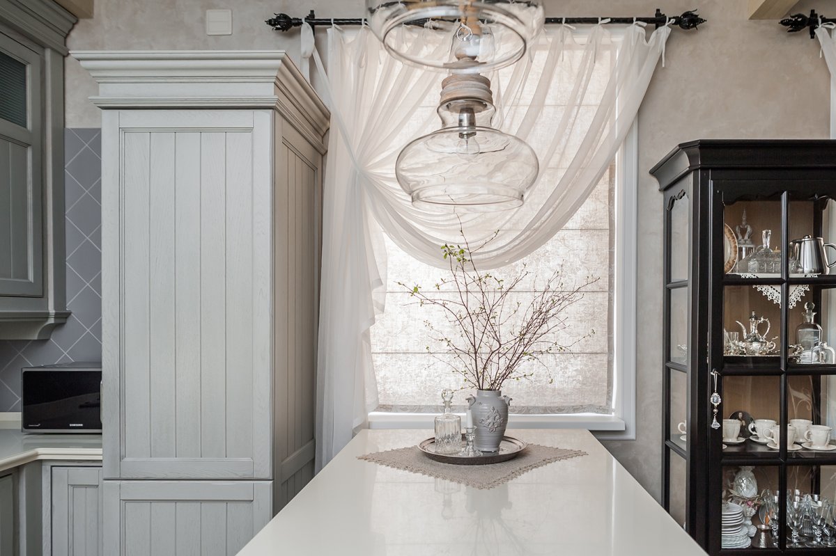 Римская штора в стиле Прованс