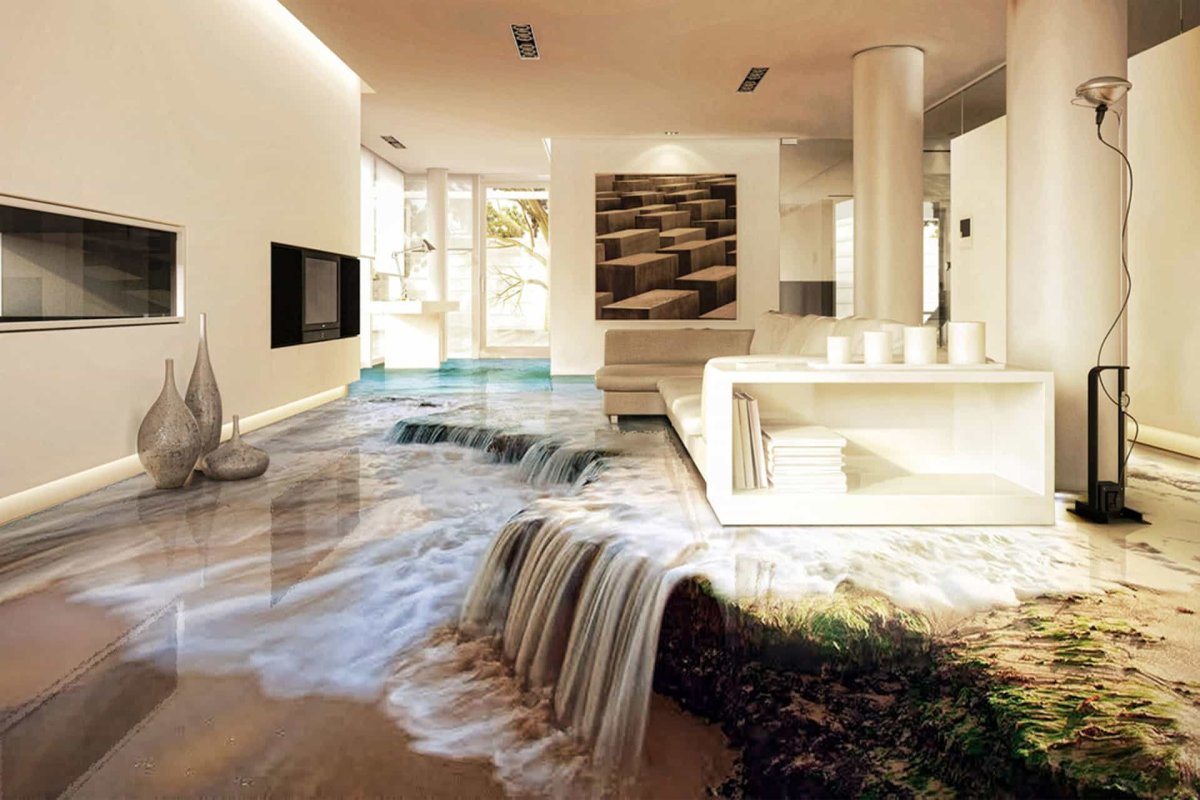 Красивый наливной пол