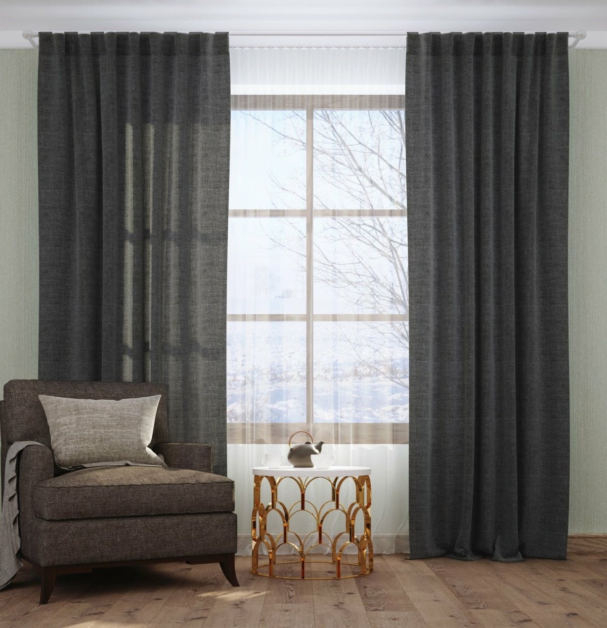 Тюль ТД текстиль Палермо (44331) на ленте 270 см