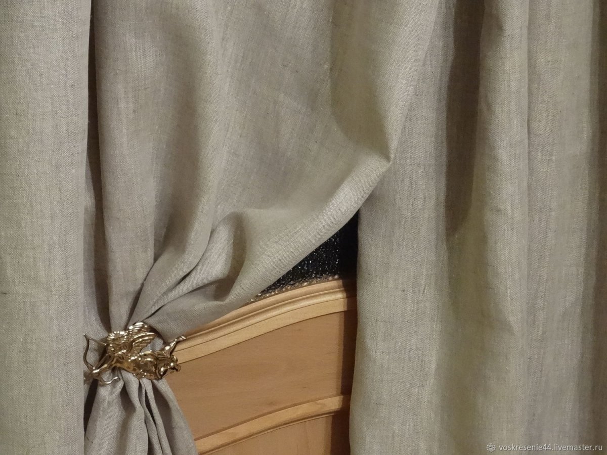 Льняная ткань для штор