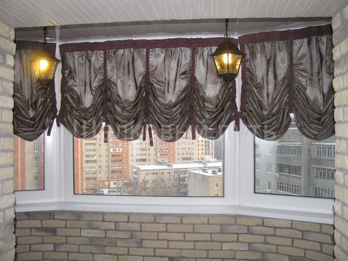 Шторы на французский балкон