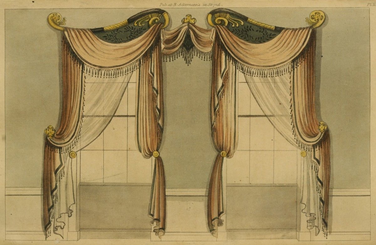 Шторы в стиле Ампир 19 век