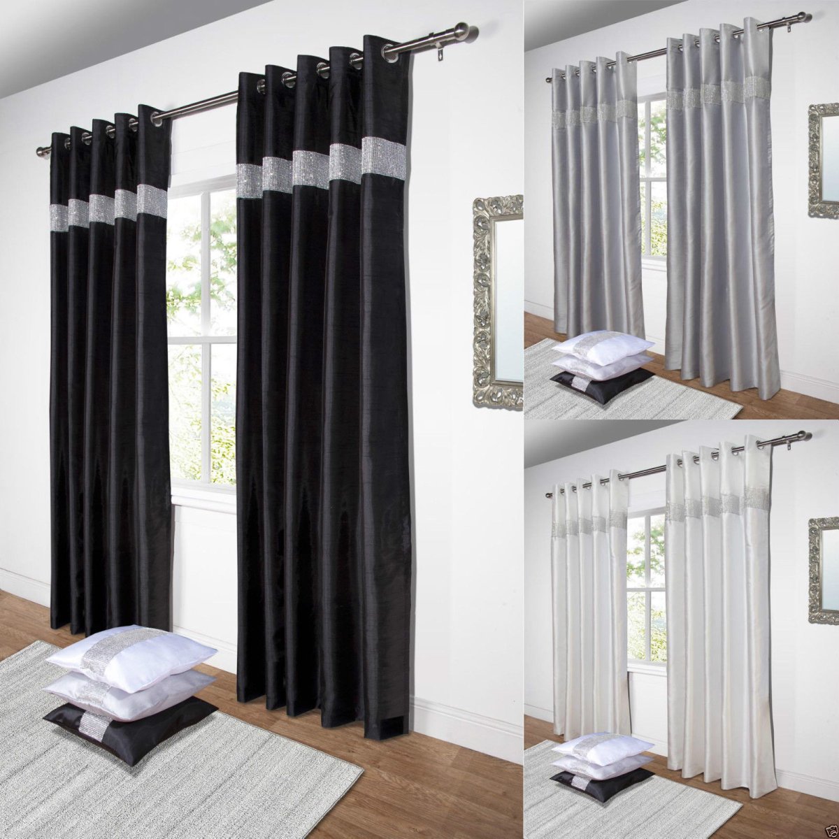 Шторы для черно белой комнаты