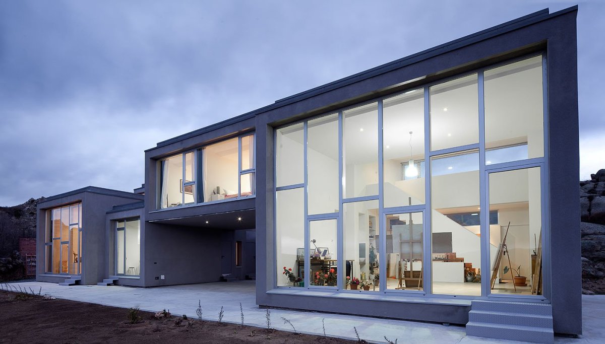 Панорамные окна фасад