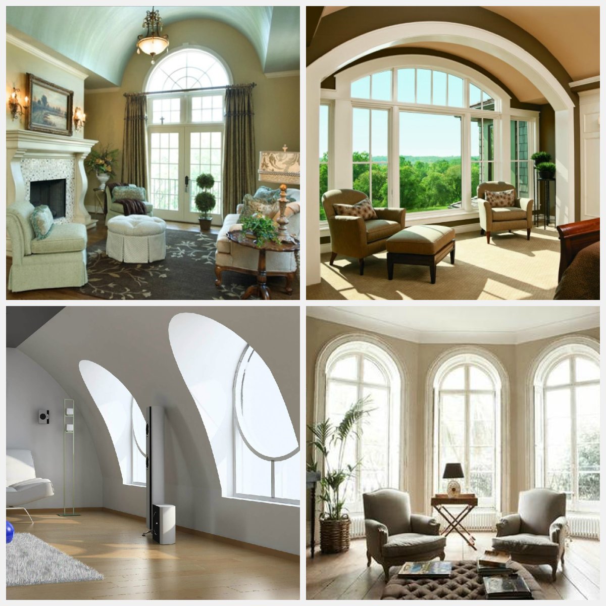 Арочные окна пластиковые