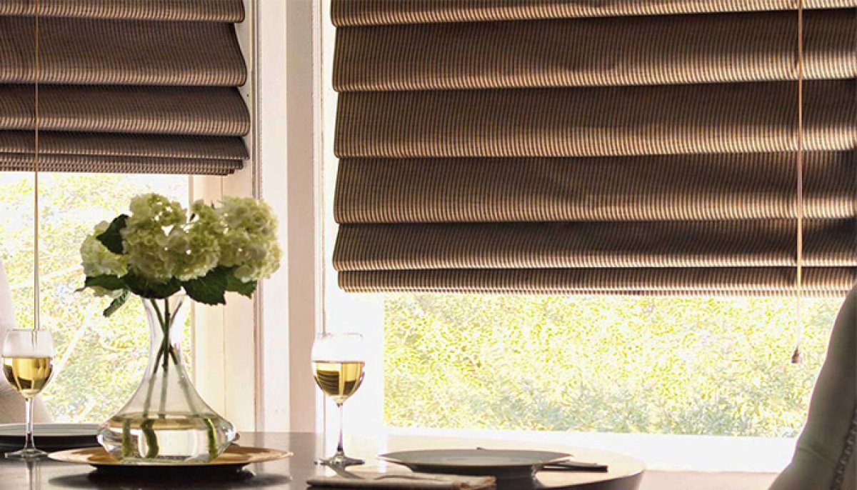 Жалюзи горизонтальные тканевые