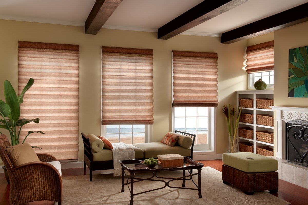 Римские шторы в интерьере