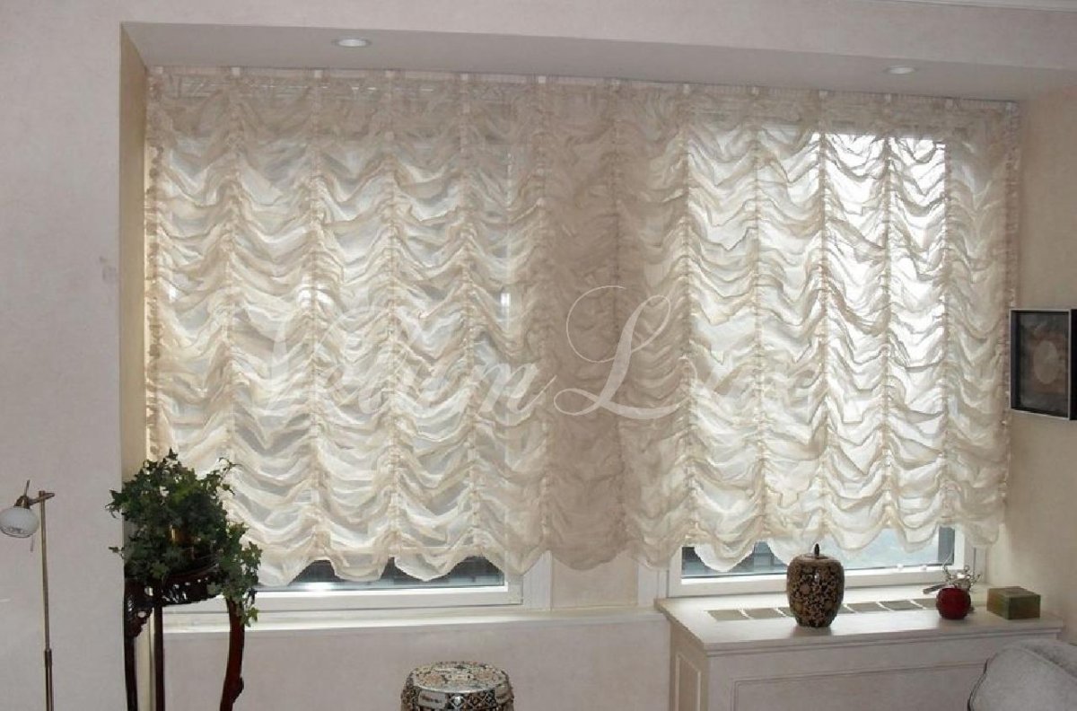 Французская штора Амели белый