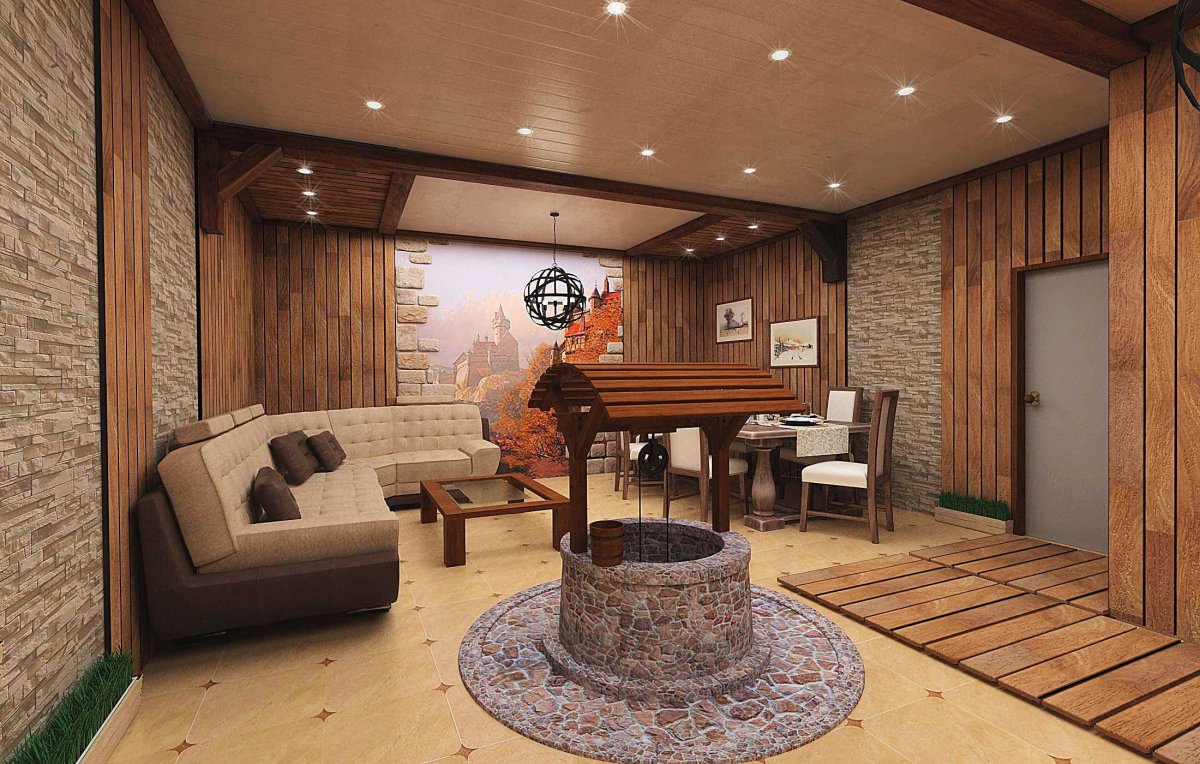 Отделка комнаты отдыха