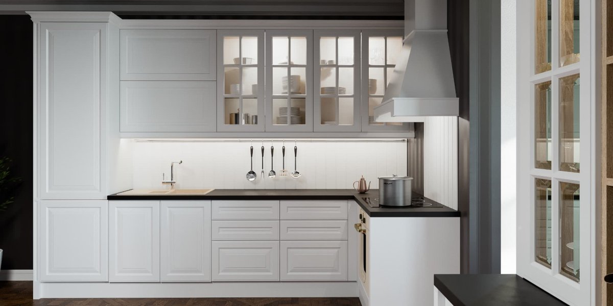 Фасад белый 9003 Неоклассика