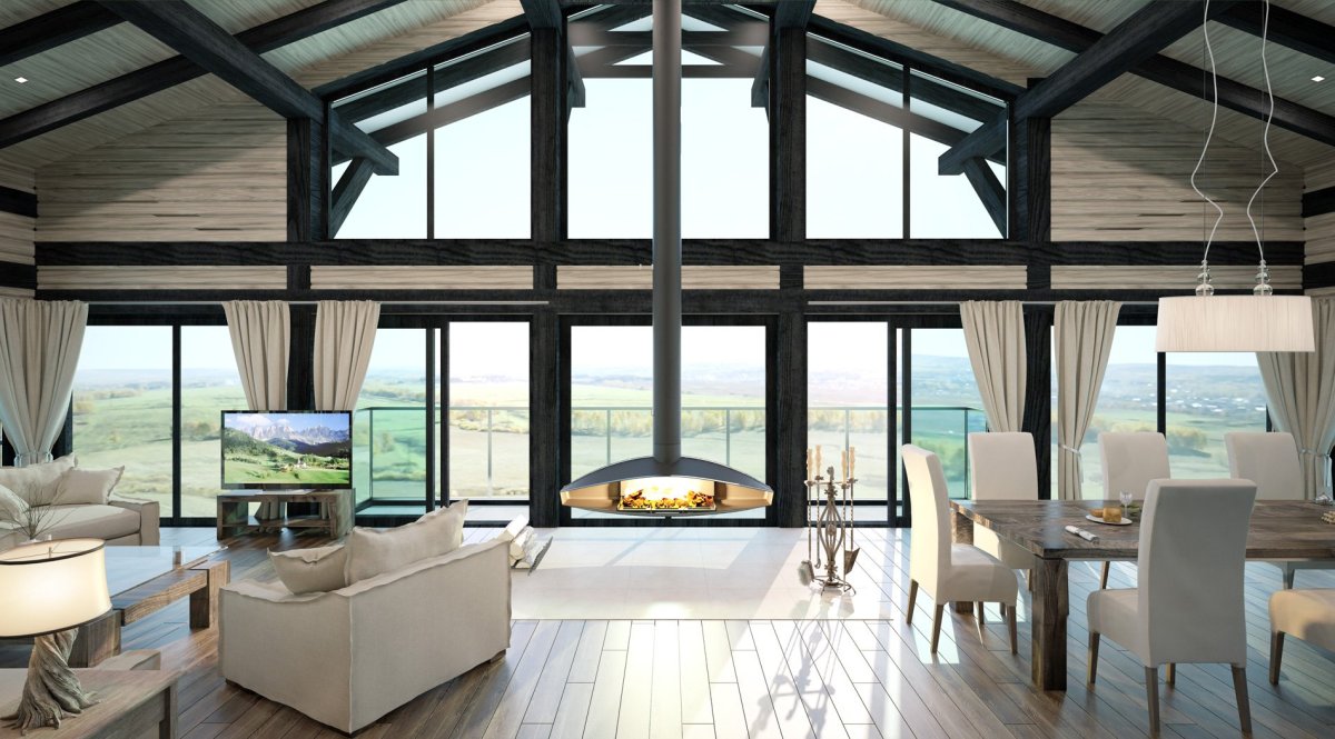 Терраса Шале фахверк