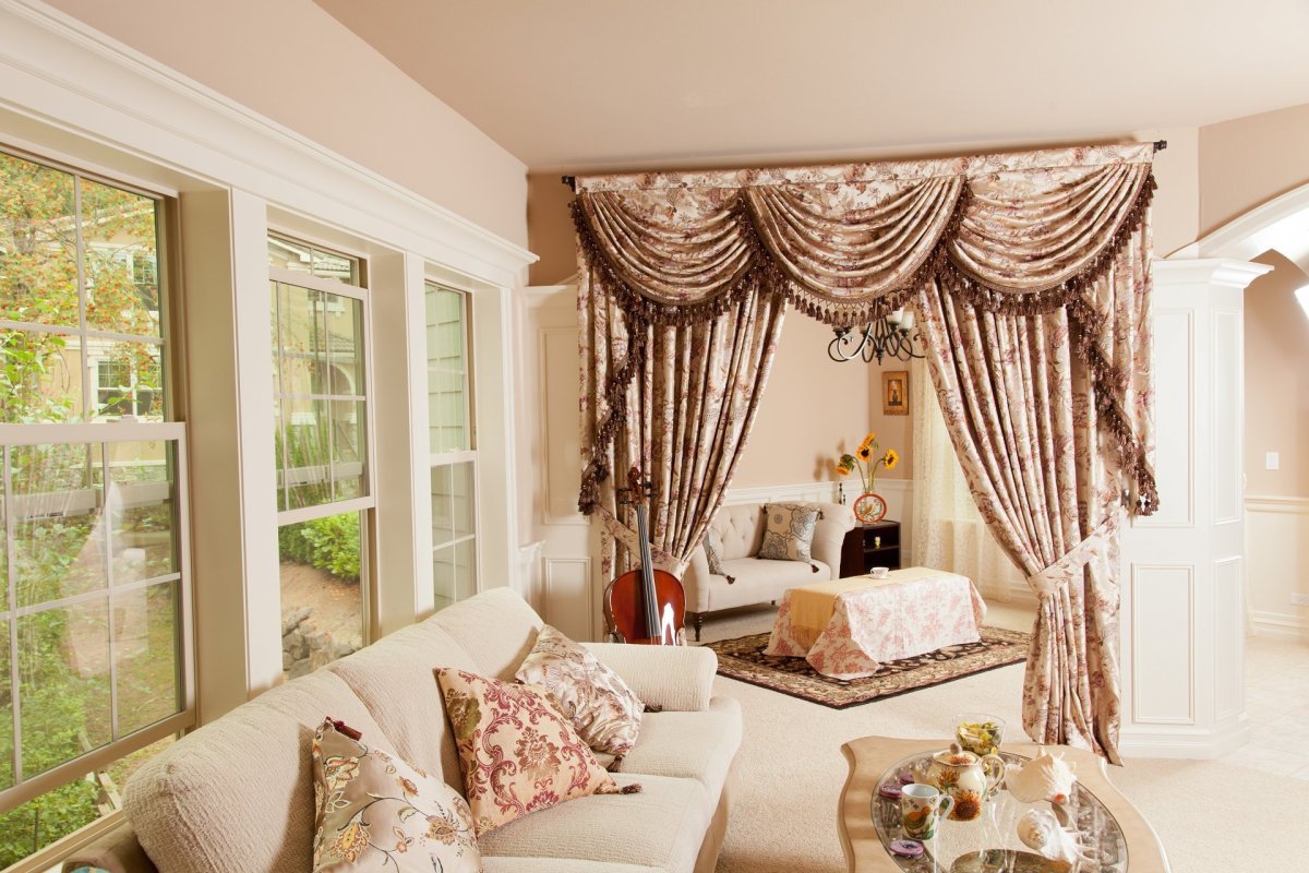 Красивые шторы в гостиную