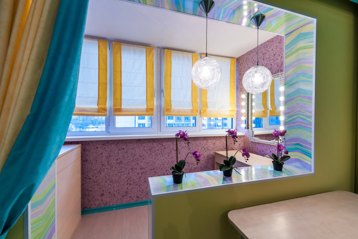 Детская комната с утепленным балконом