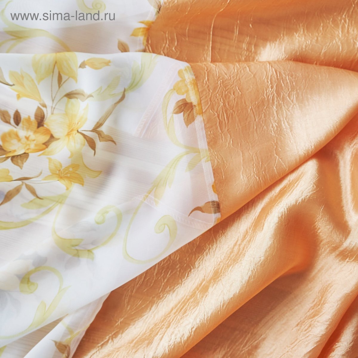 Комплект штор для кухни WITERRA 46021 жатка-Комби 270х160см голубой